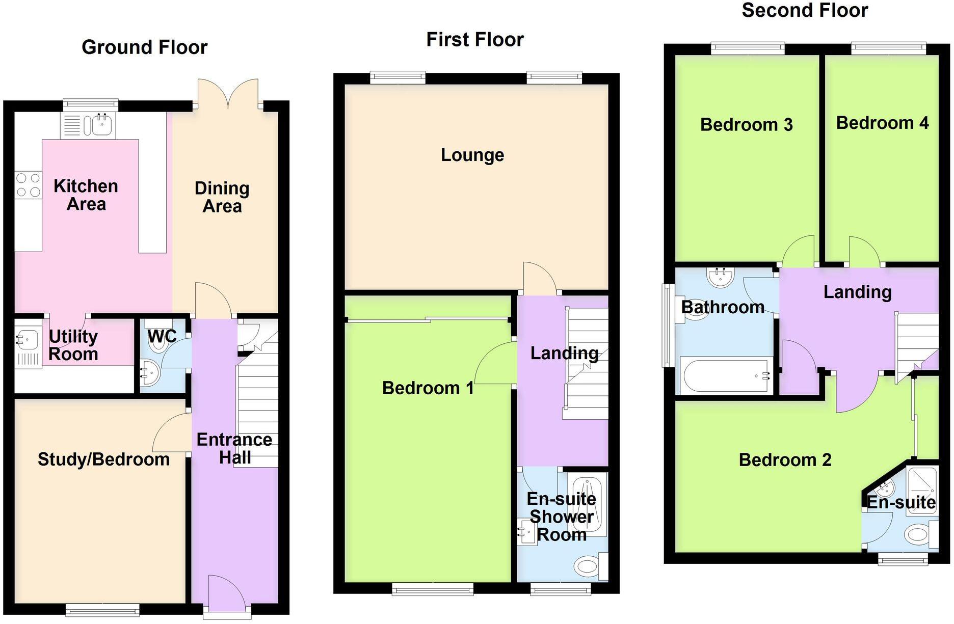 Jubilee Close, Syston, LE7 floorplan