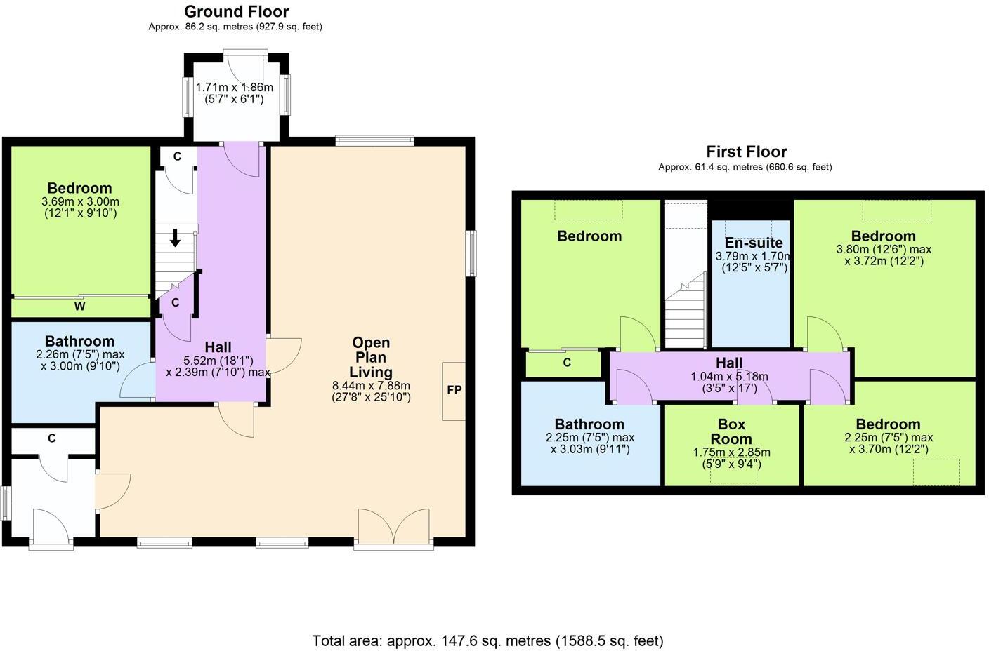 Miller Road, Whitehouse, Tarbert floorplan