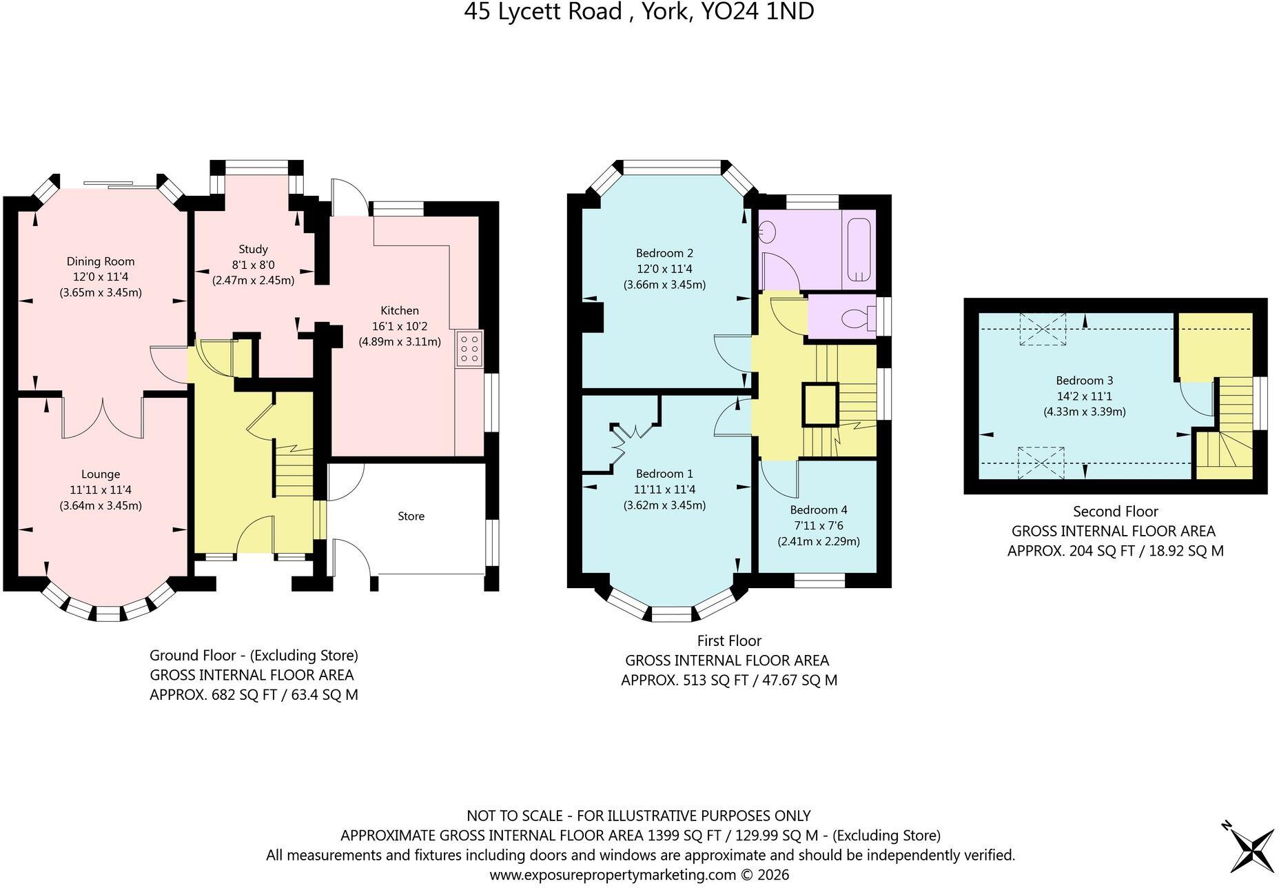 Lycett Road, York, YO24 floorplan