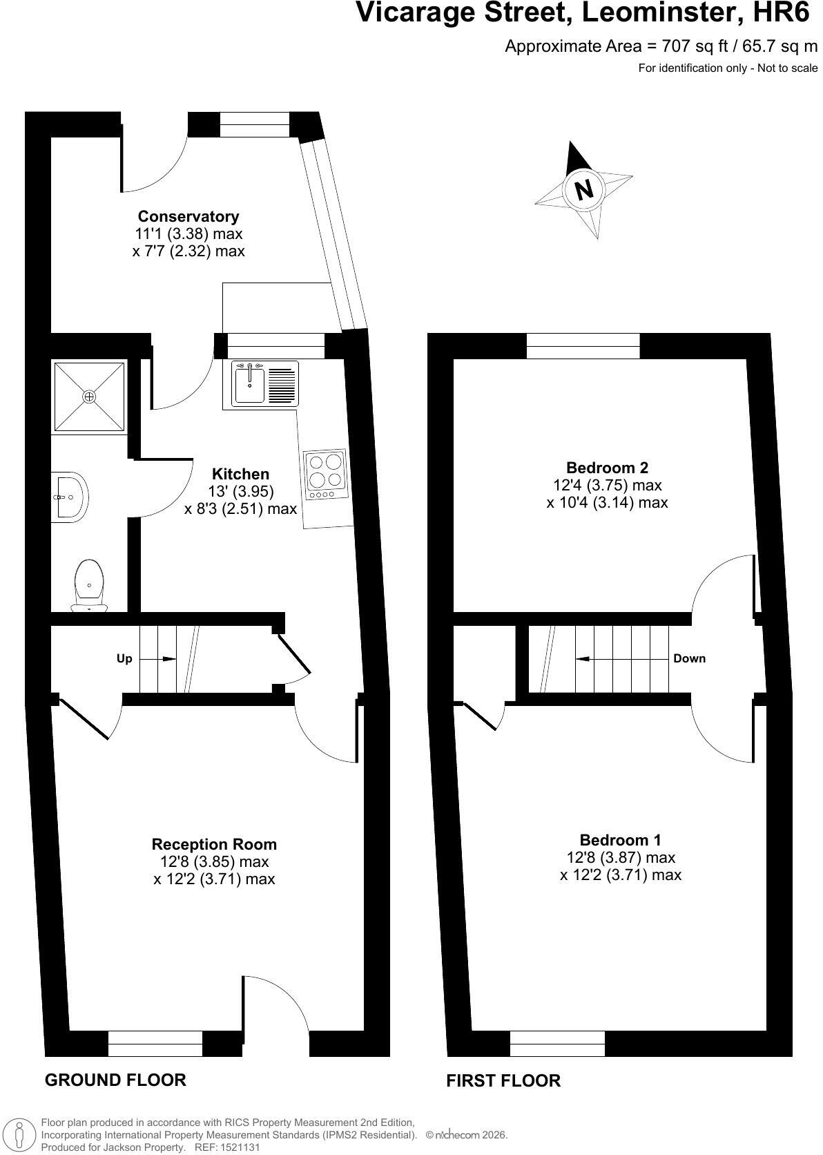 Vicarage Street, Leominster, Herefordshire, HR6 8DS floorplan