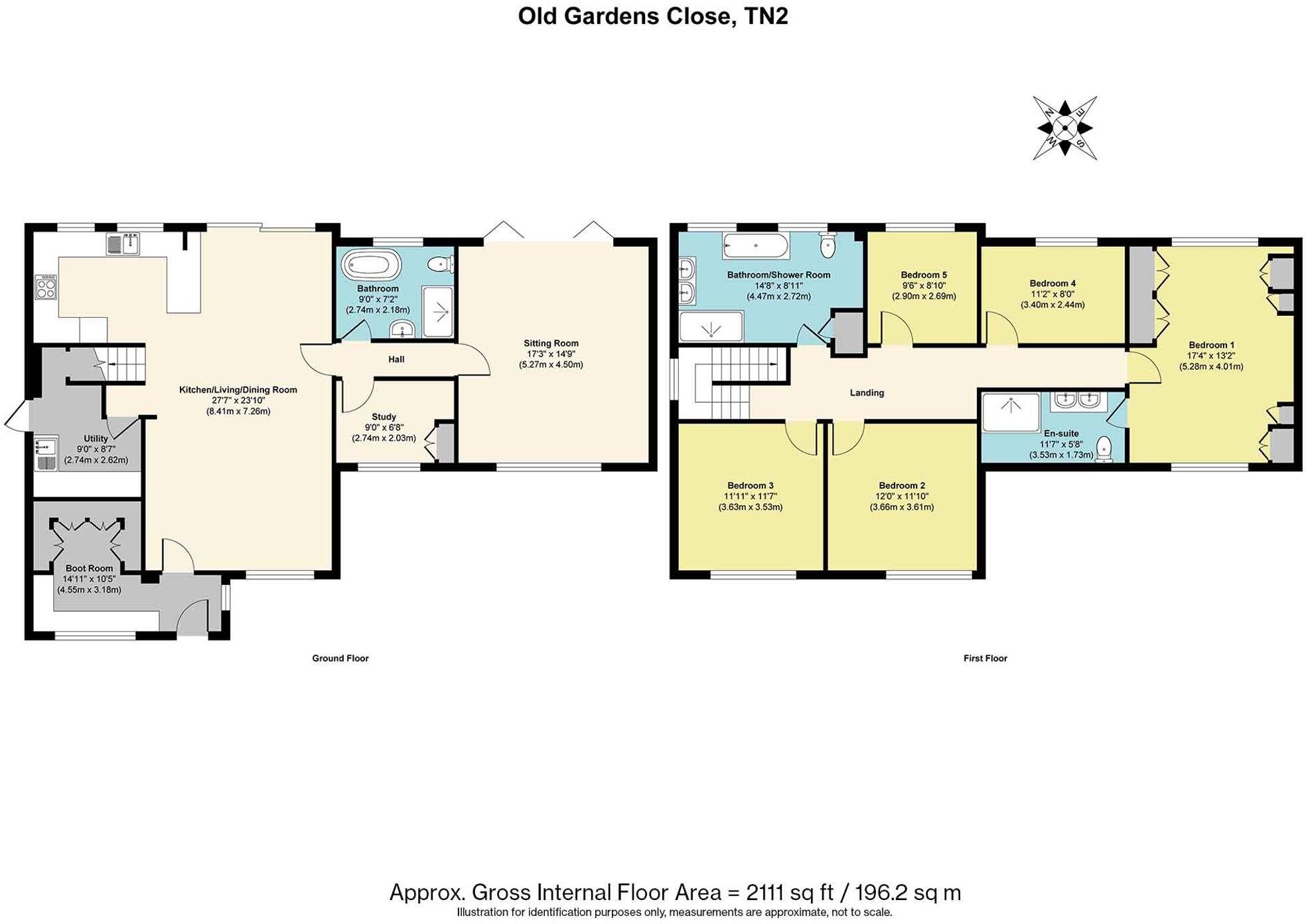 Old Gardens Close, Tunbridge Wells, TN2 floorplan