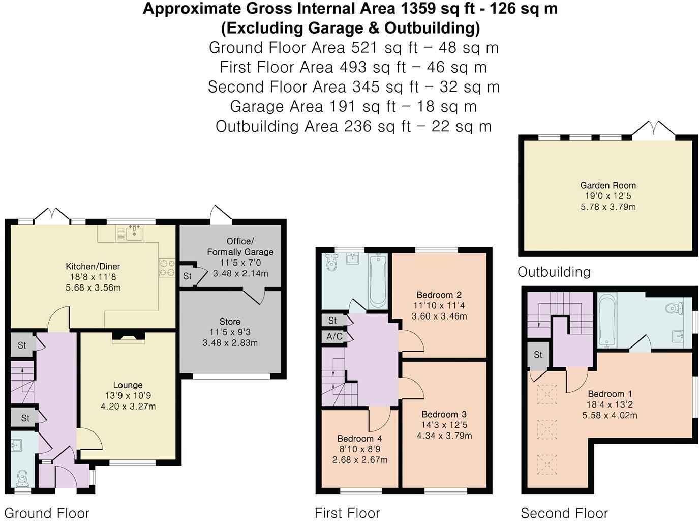 Highfield Avenue, Waterlooville floorplan