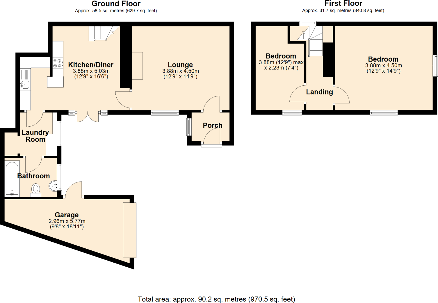 Padmans Alley, TF12 5NN floorplan