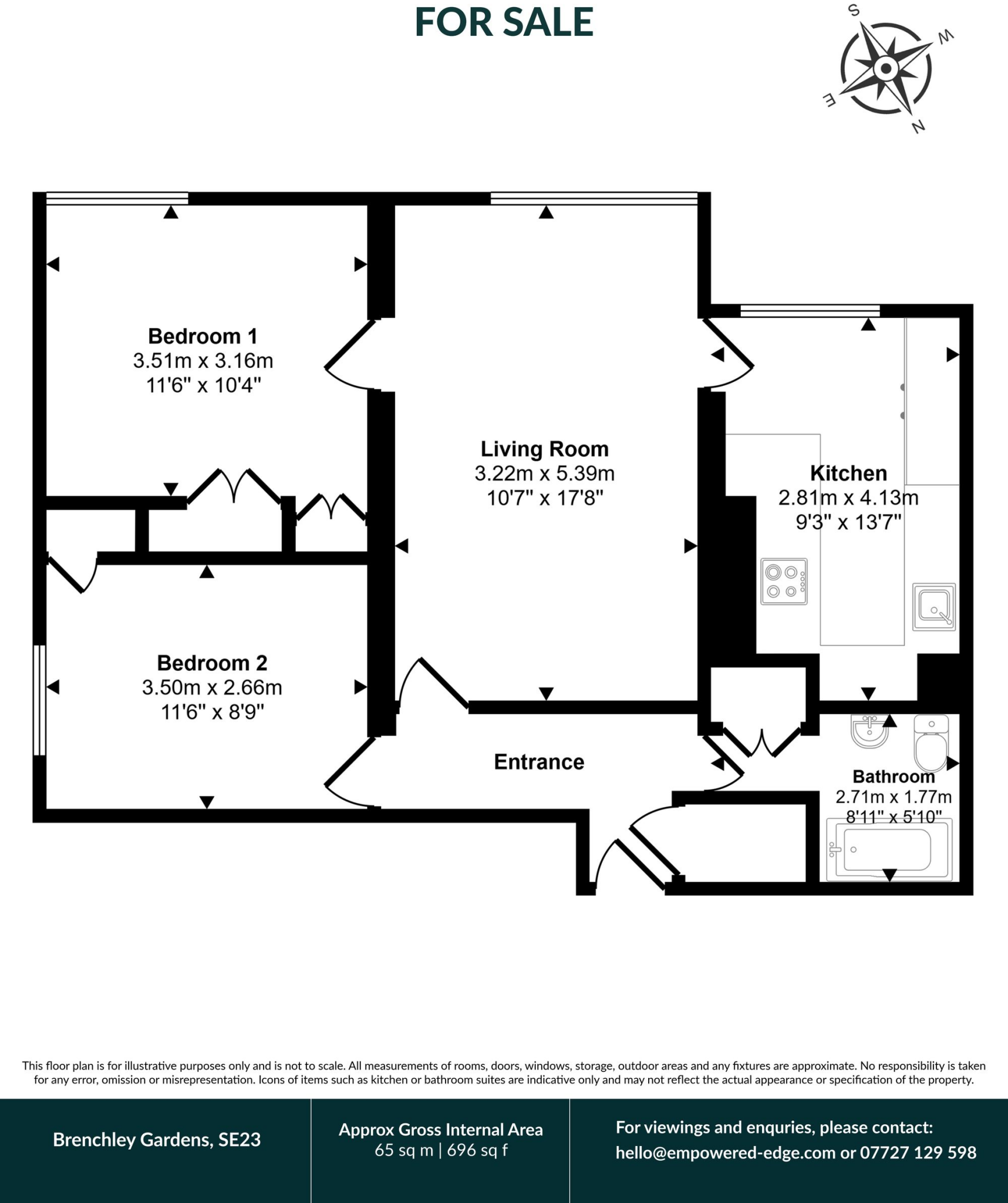 Brenchley Gardens, London, SE23 floorplan
