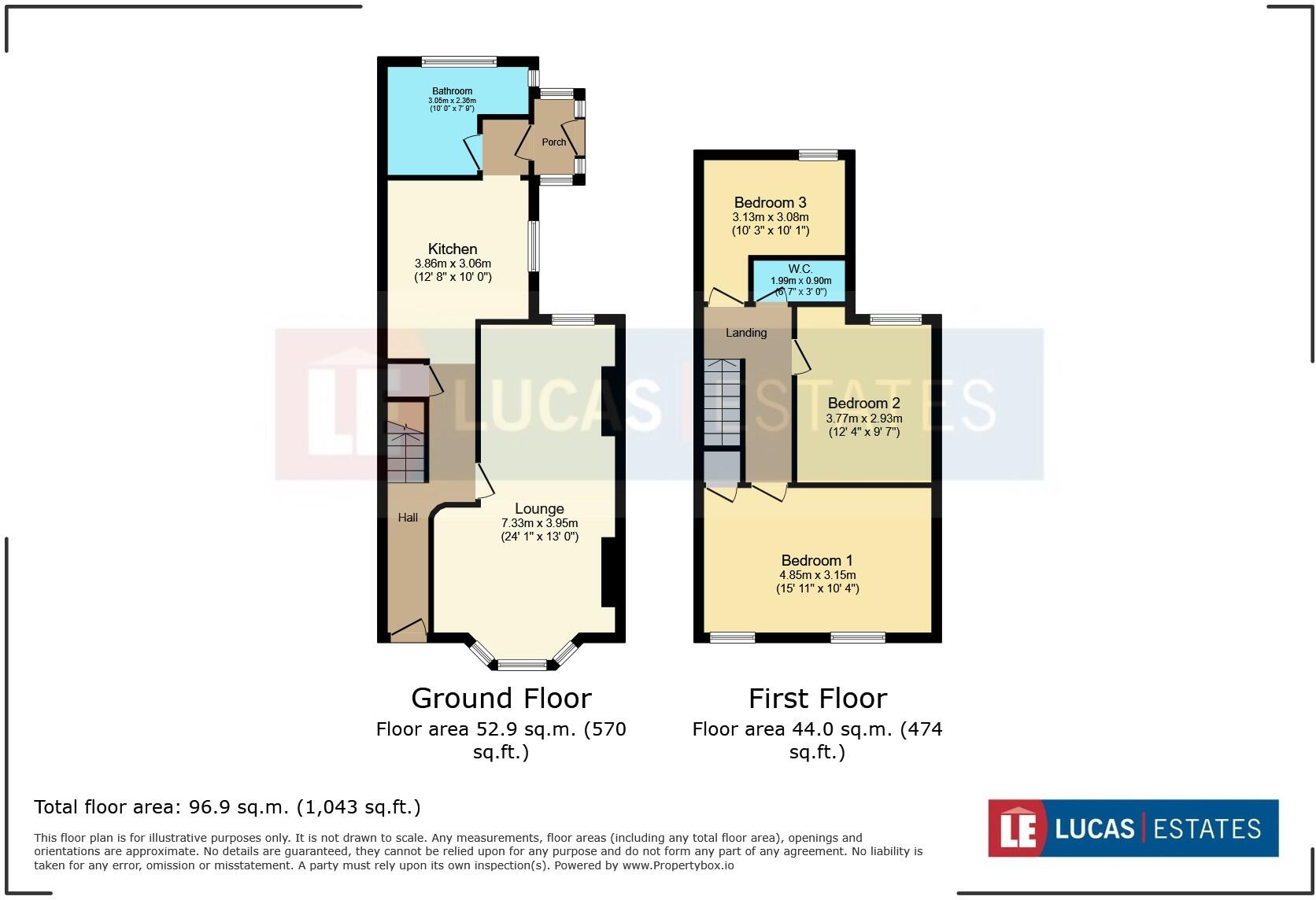 Lewis Street, Ystrad Mynach floorplan