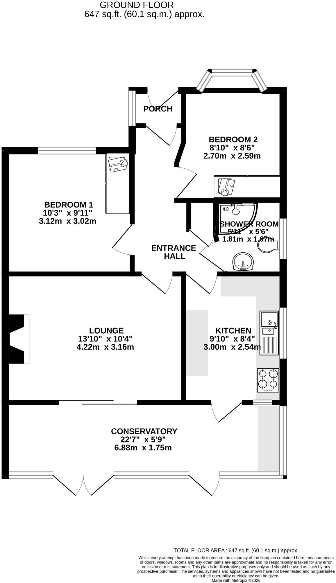 Barnwood Road, Fareham floorplan