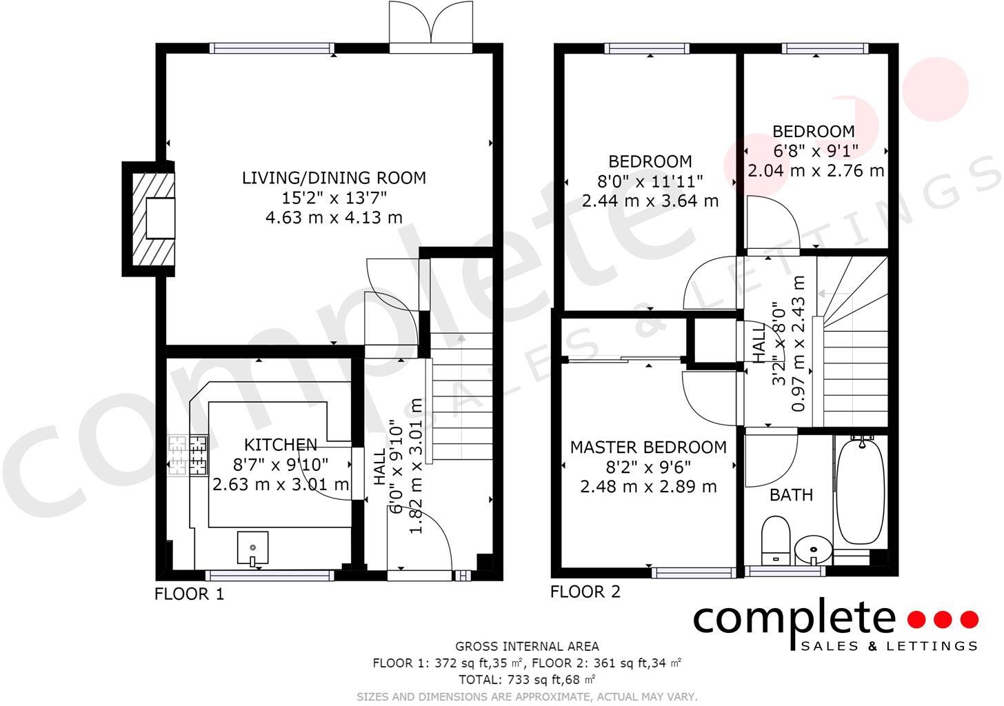 Cobden Avenue, Leamington Spa floorplan