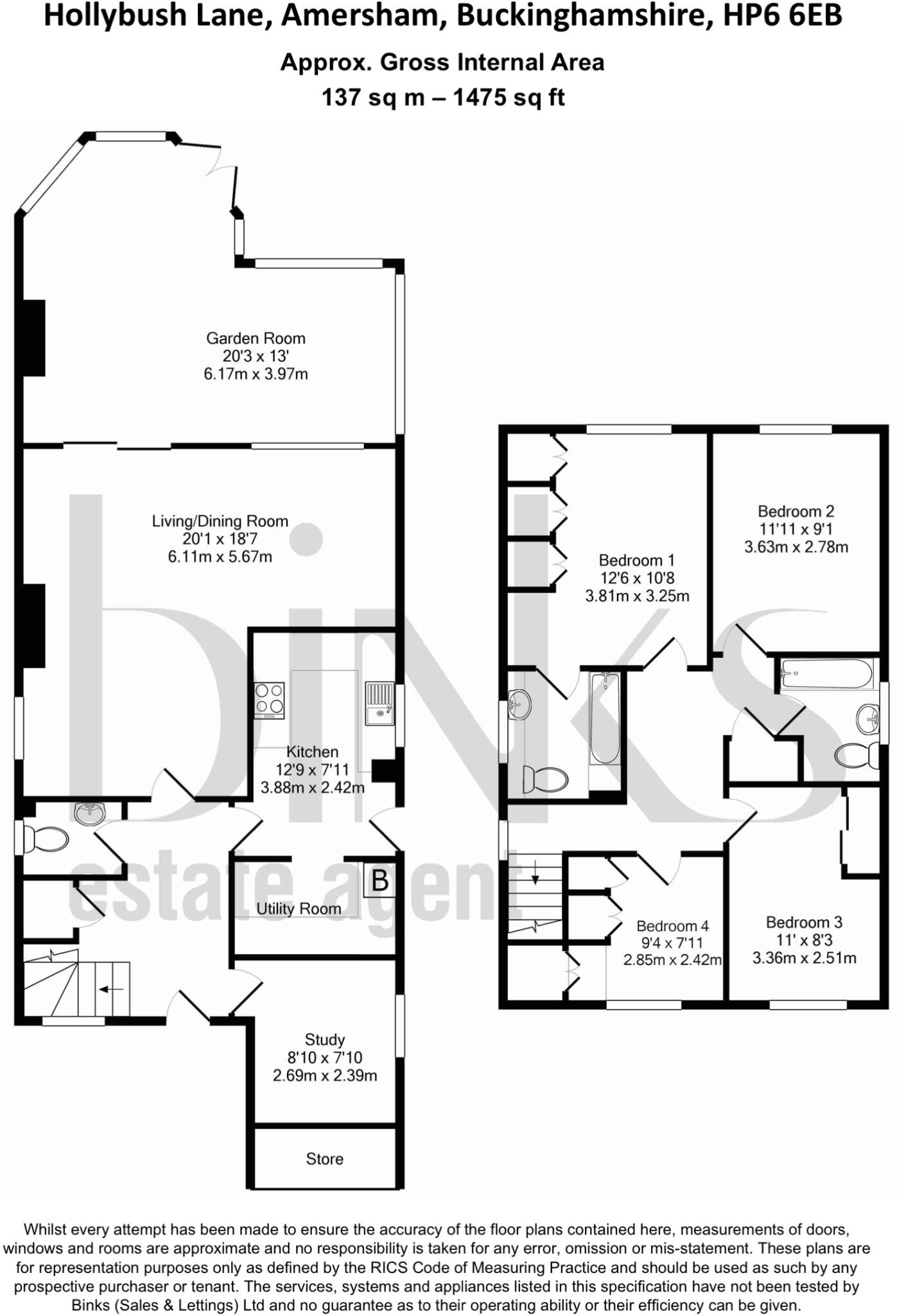 Hollybush Lane, Amersham, Buckinghamshire, HP6 floorplan