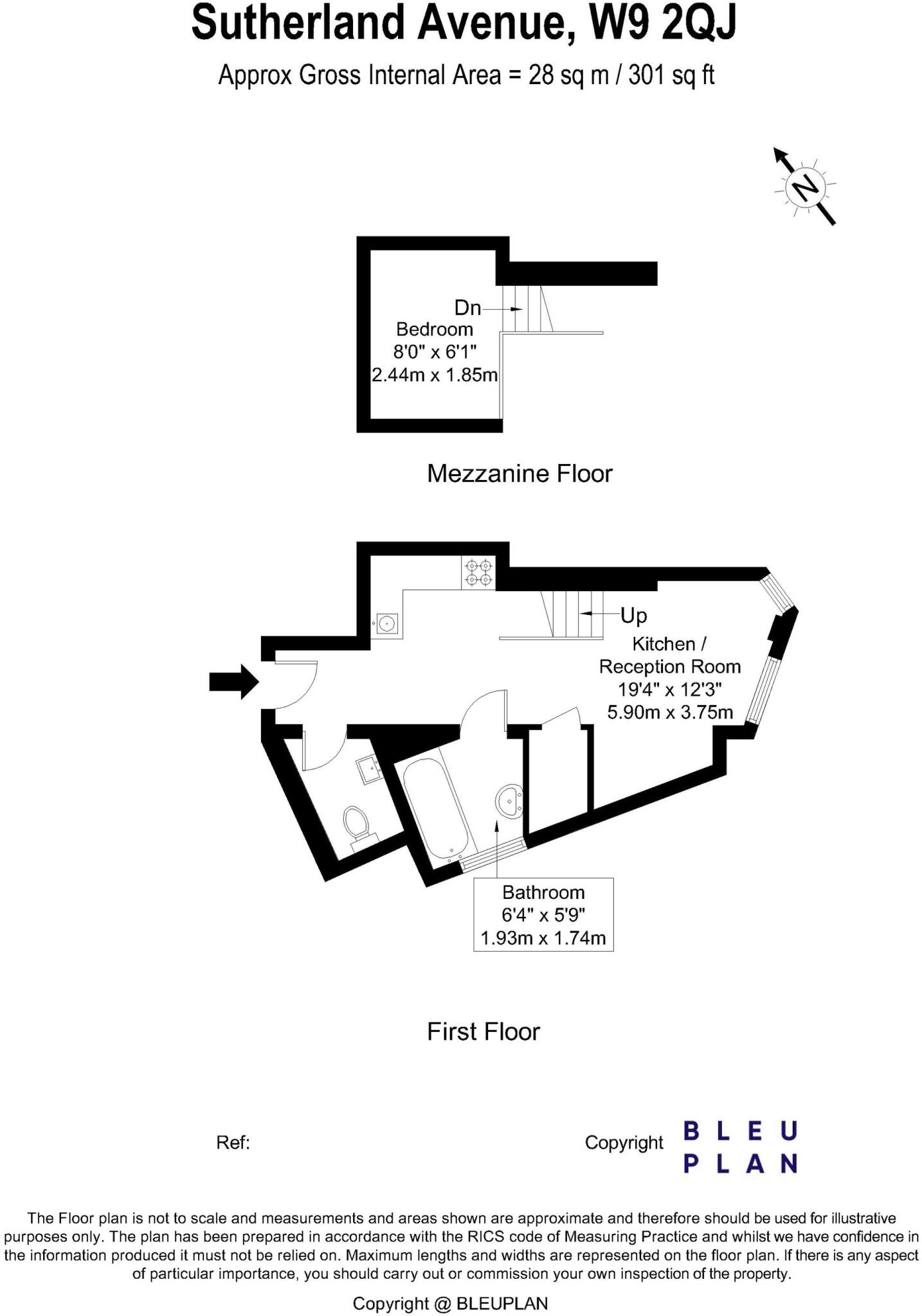Sutherland Avenue, London, W9 floorplan
