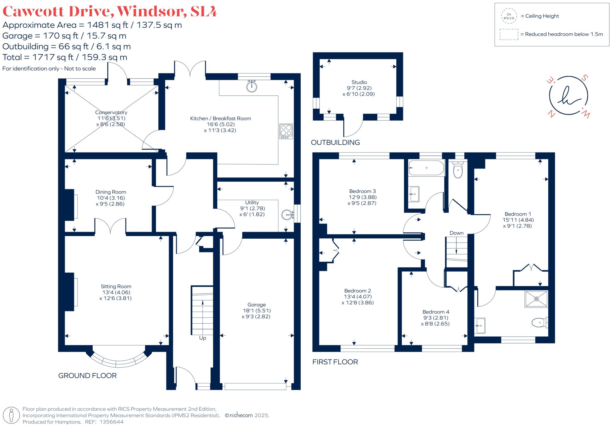 Cawcott Drive, Windsor, SL4 floorplan
