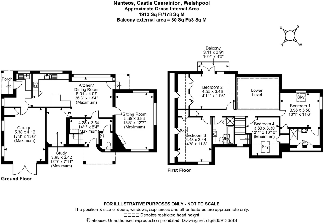 Nanteos, Castle Caereinion, Welshpool, Powys floorplan