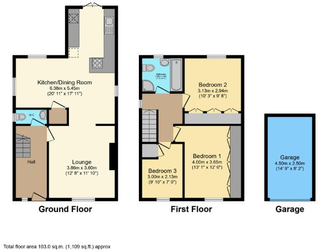 Broad Oak Lane, Penwortham, Lancashire, PR1 floorplan