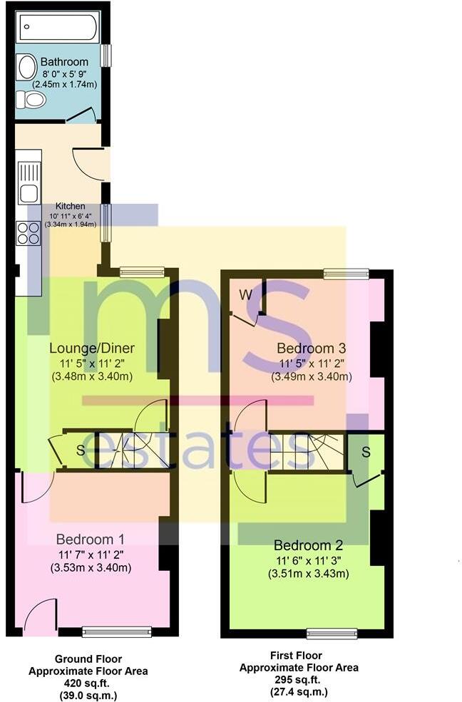 £132pppw Warwick Street, Dunkirk, Nottingham floorplan