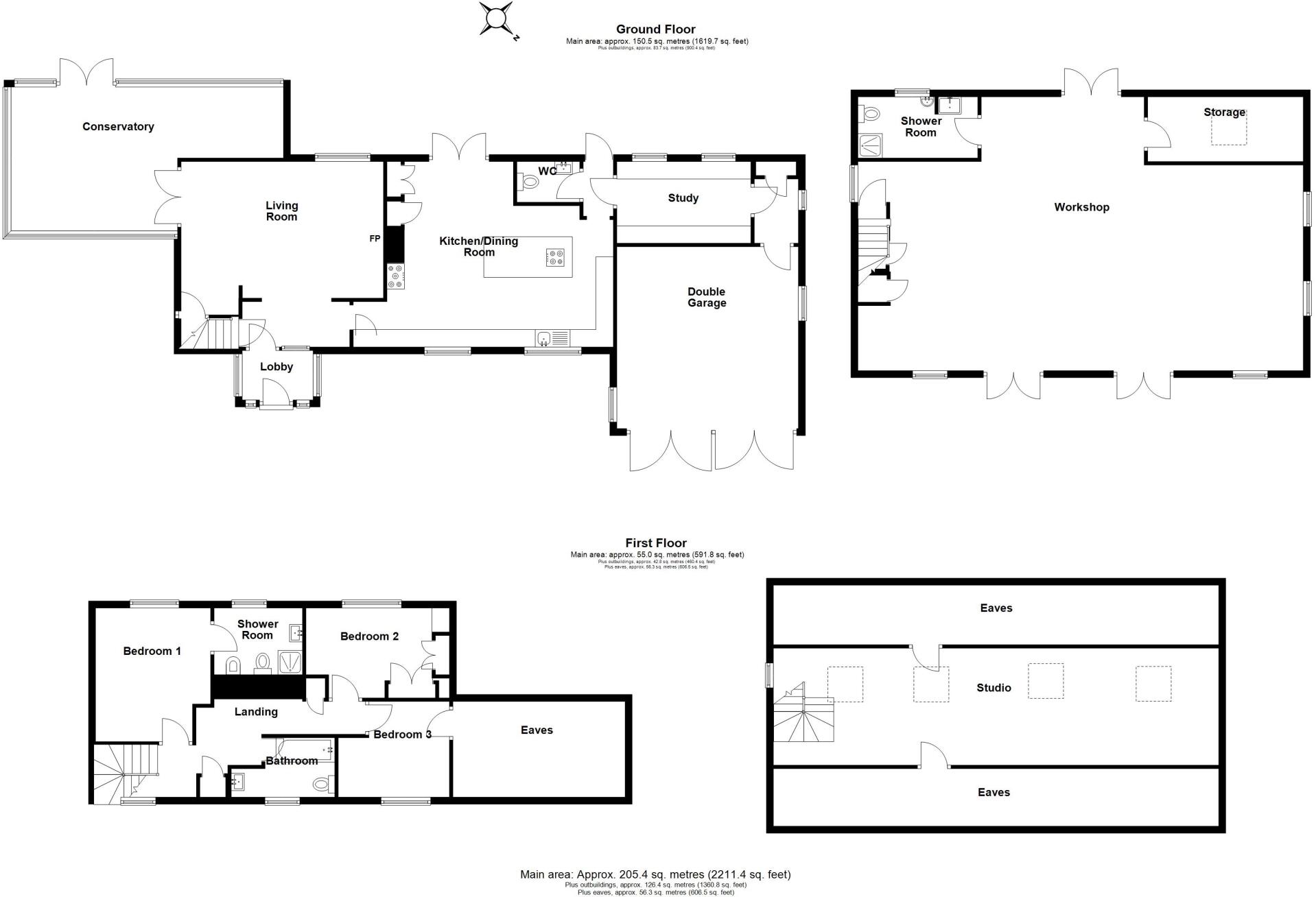 Tawney Common, Theydon Mount, CM16 floorplan