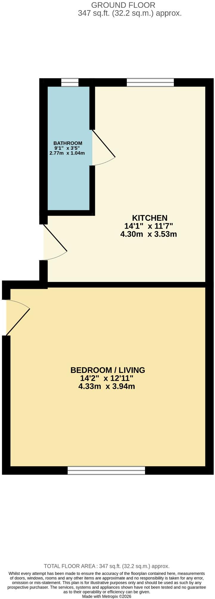 12 Molesworth Road, Stoke, Plymouth, Devon, PL1 floorplan