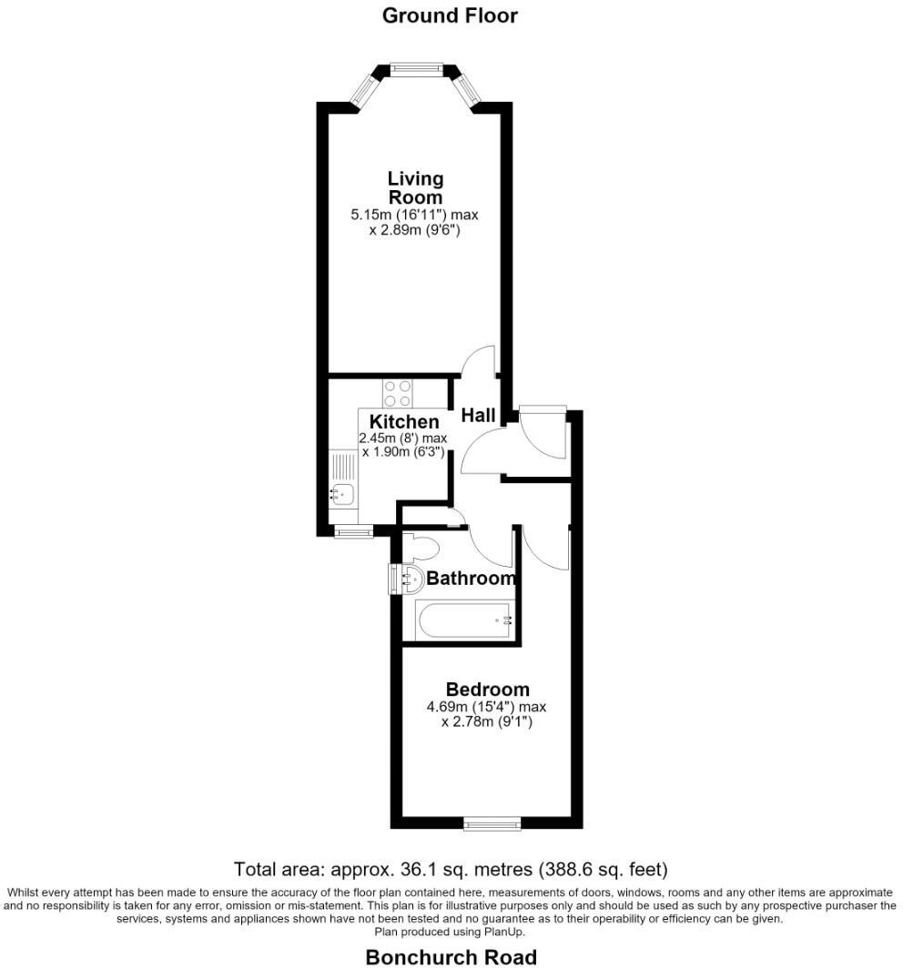 Bonchurch Road, Brighton floorplan