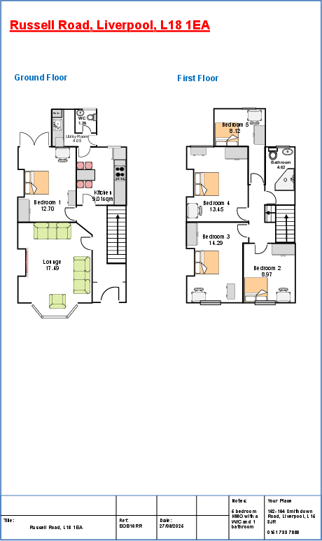 Russell Road, Mossley Hill, Liverpool floorplan