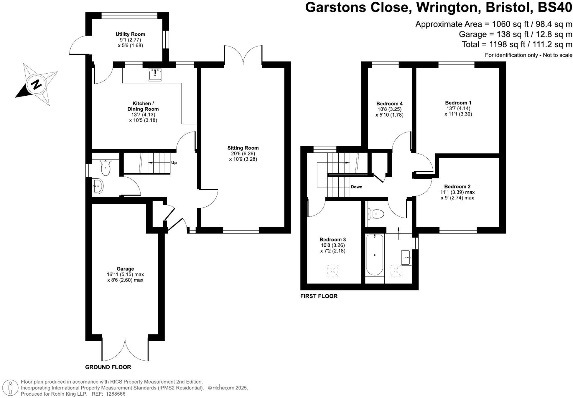 Garstons Close, Wrington, BS40 floorplan
