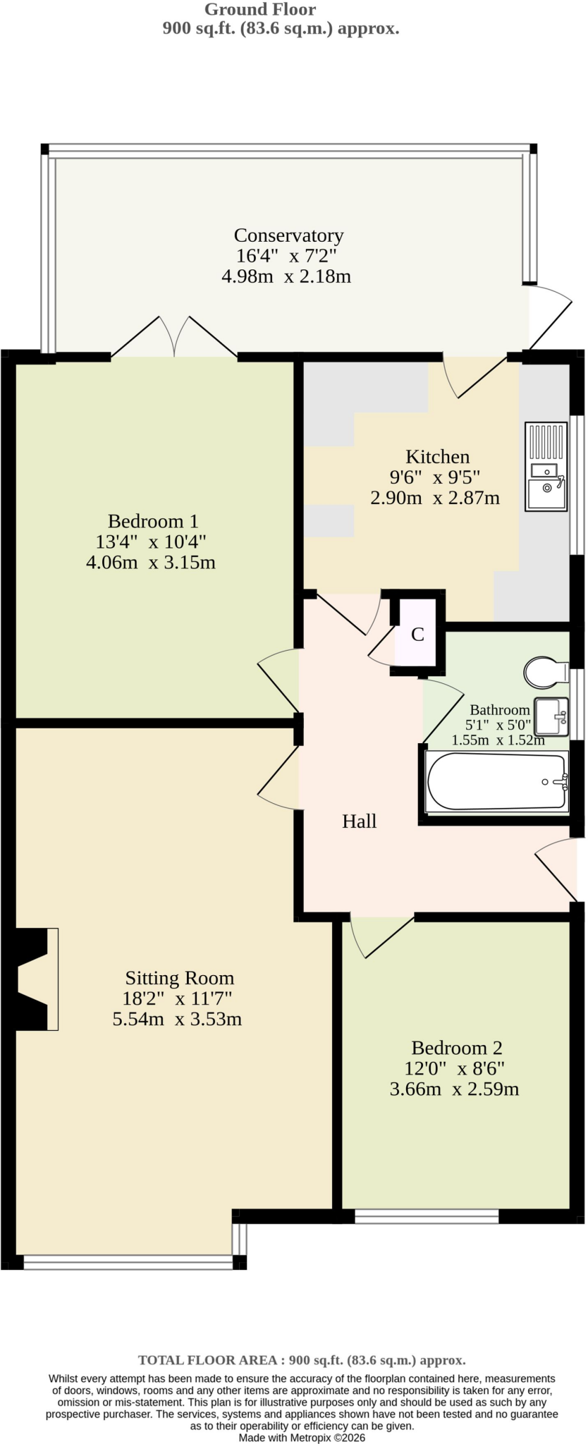 Willow Avenue, Bradwell floorplan