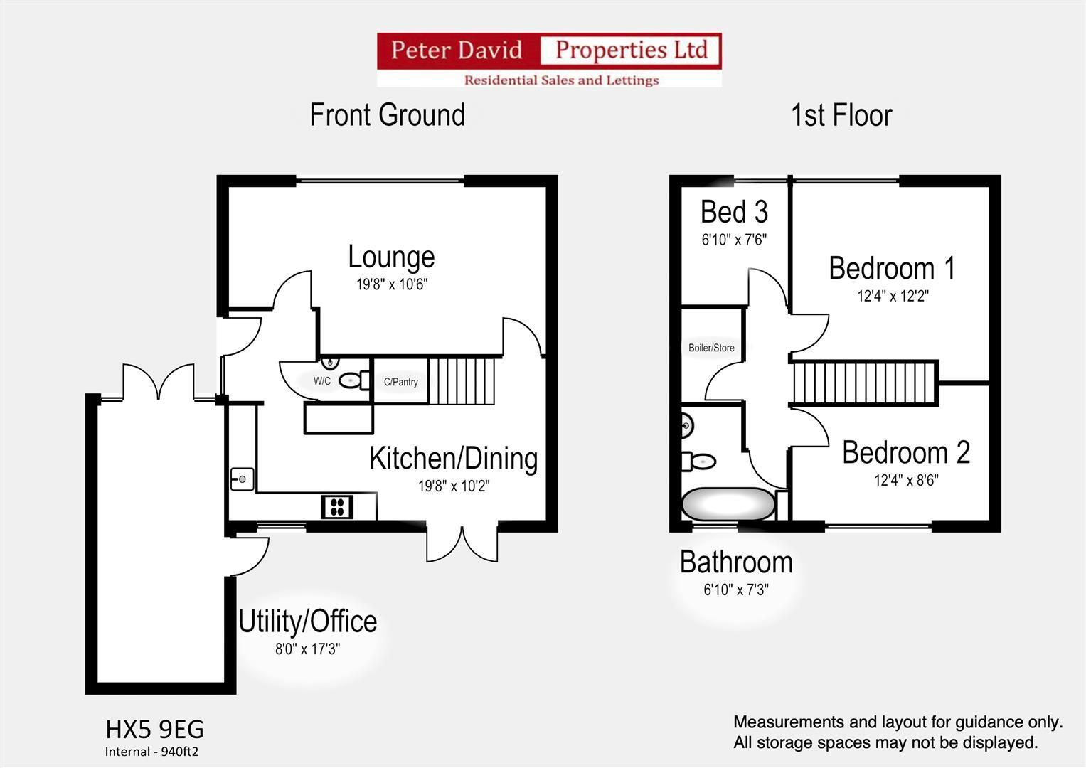Whitwell Green Lane, Elland floorplan