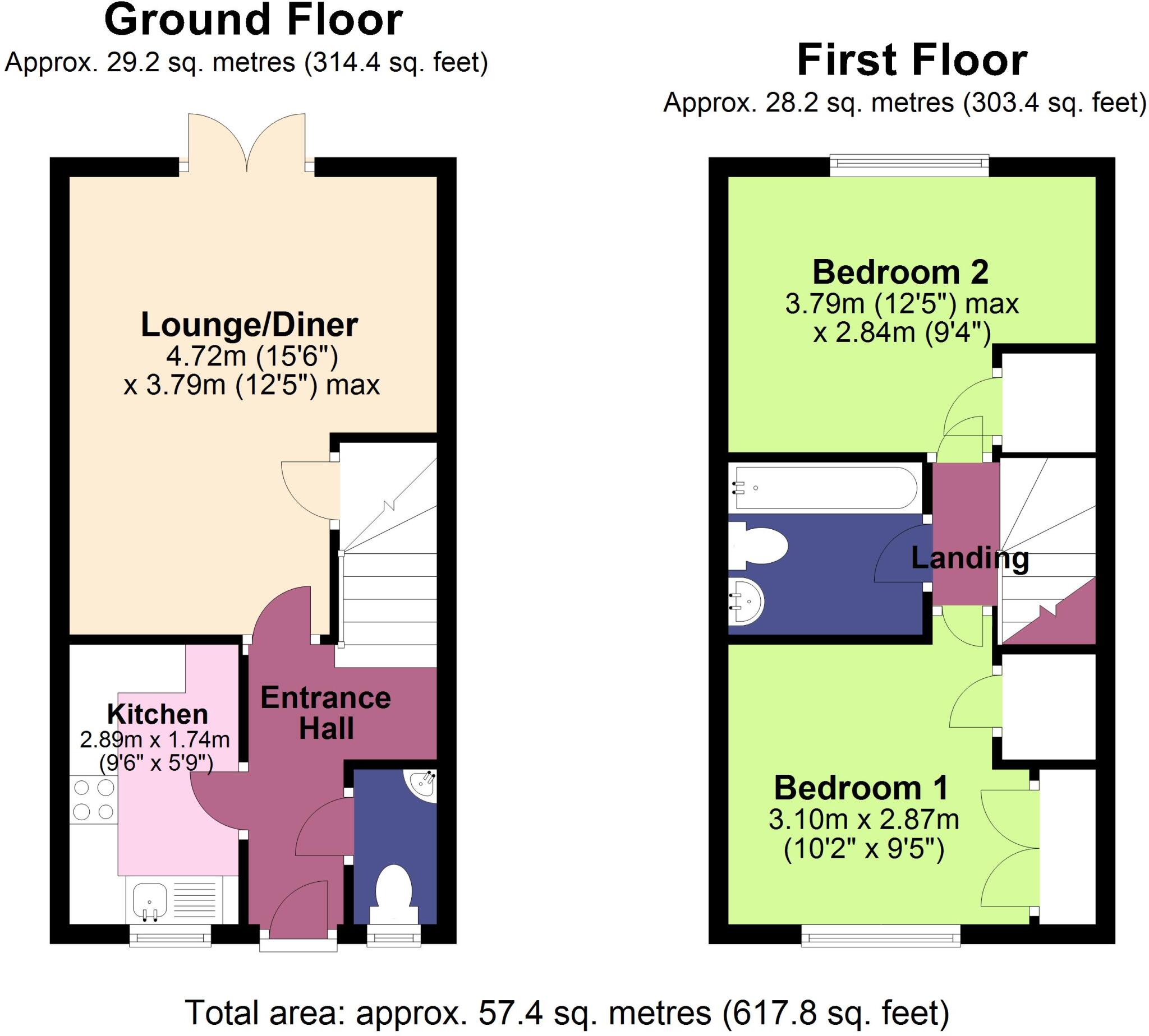 Bitham Mill, Westbury floorplan