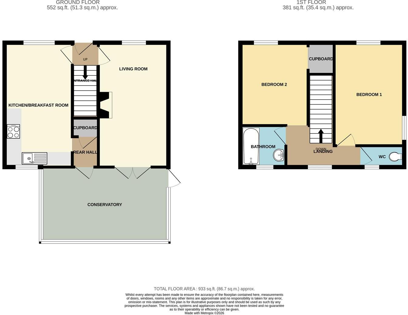 Kippy Law, Seahouses floorplan