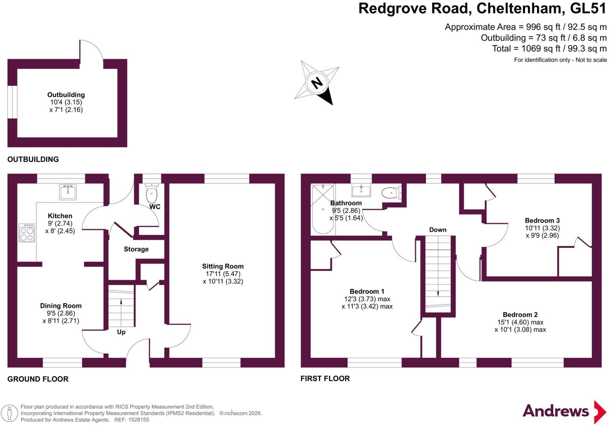 Redgrove Road, Cheltenham, GL51 floorplan