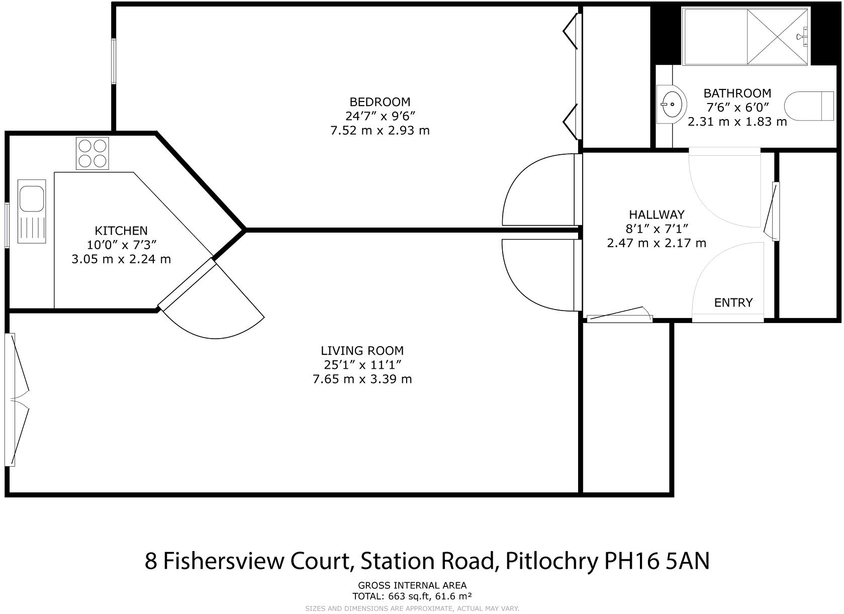8 Fishersview Court, Station Road, Pitlochry PH16 5AN floorplan