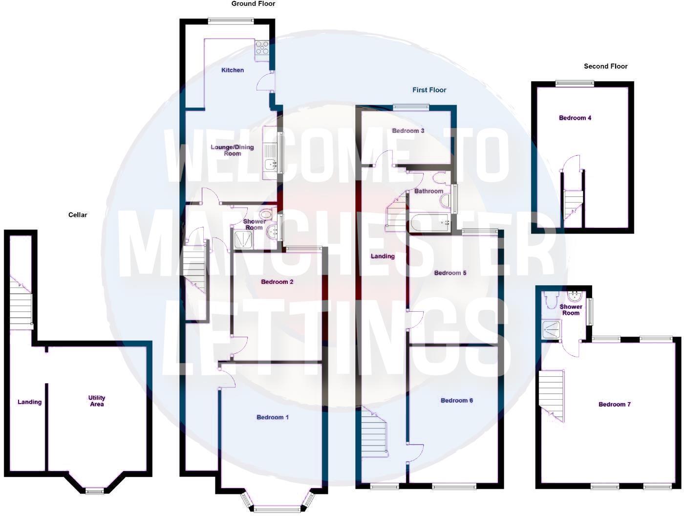 Talbot Road Fallowfield, M14 6TA floorplan