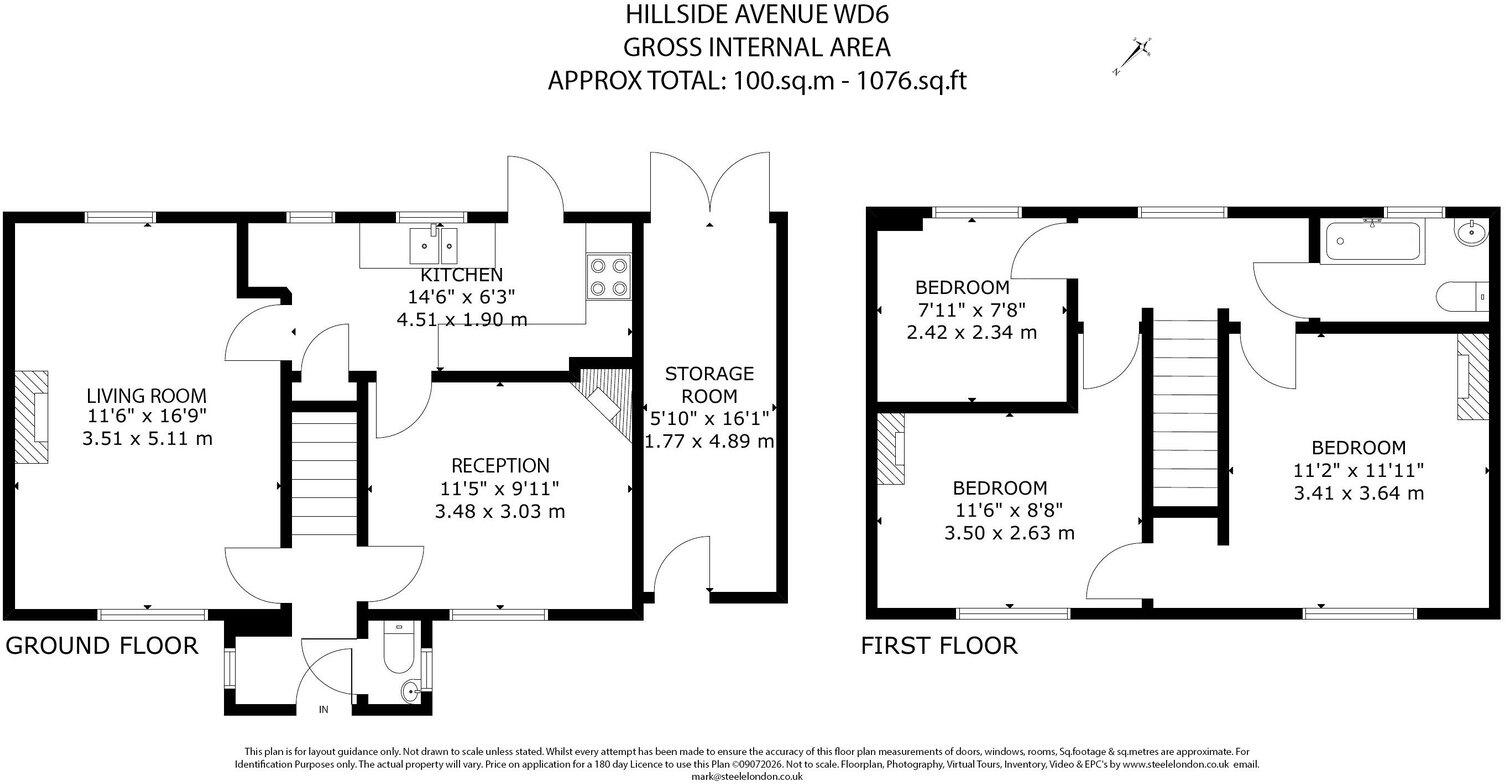 Hillside Avenue, Borehamwood, WD6 1HJ floorplan