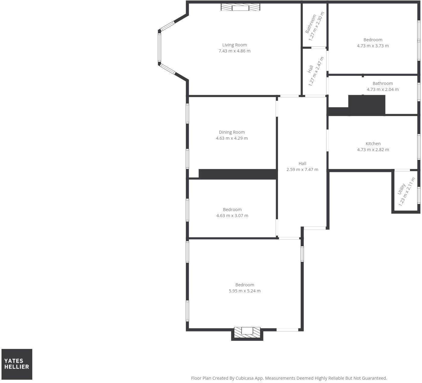 75 Clouston Street, North Kelvinside, G20 floorplan