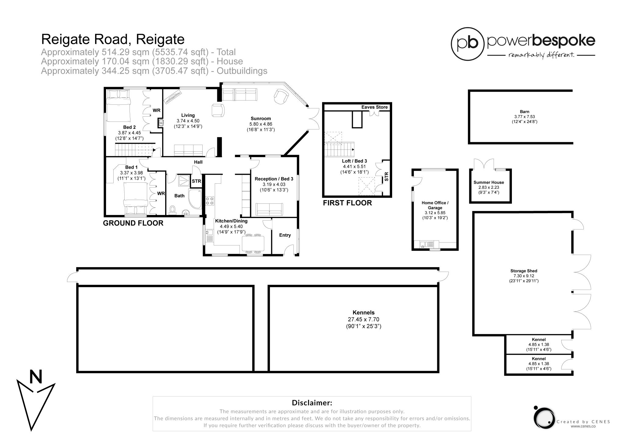 Ref: SB - Reigate Road, Sidlow, RH2 8QH floorplan