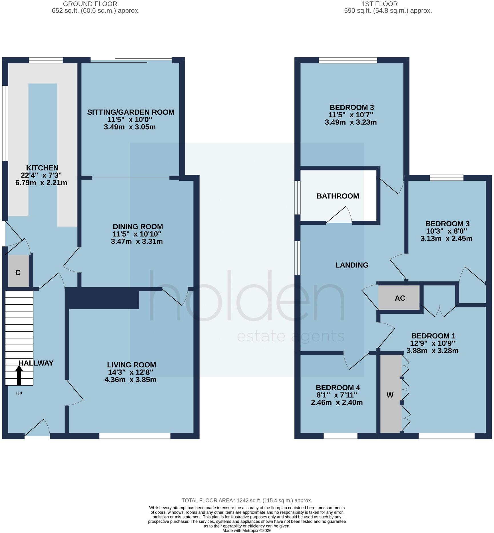 Crescent Road, Heybridge floorplan
