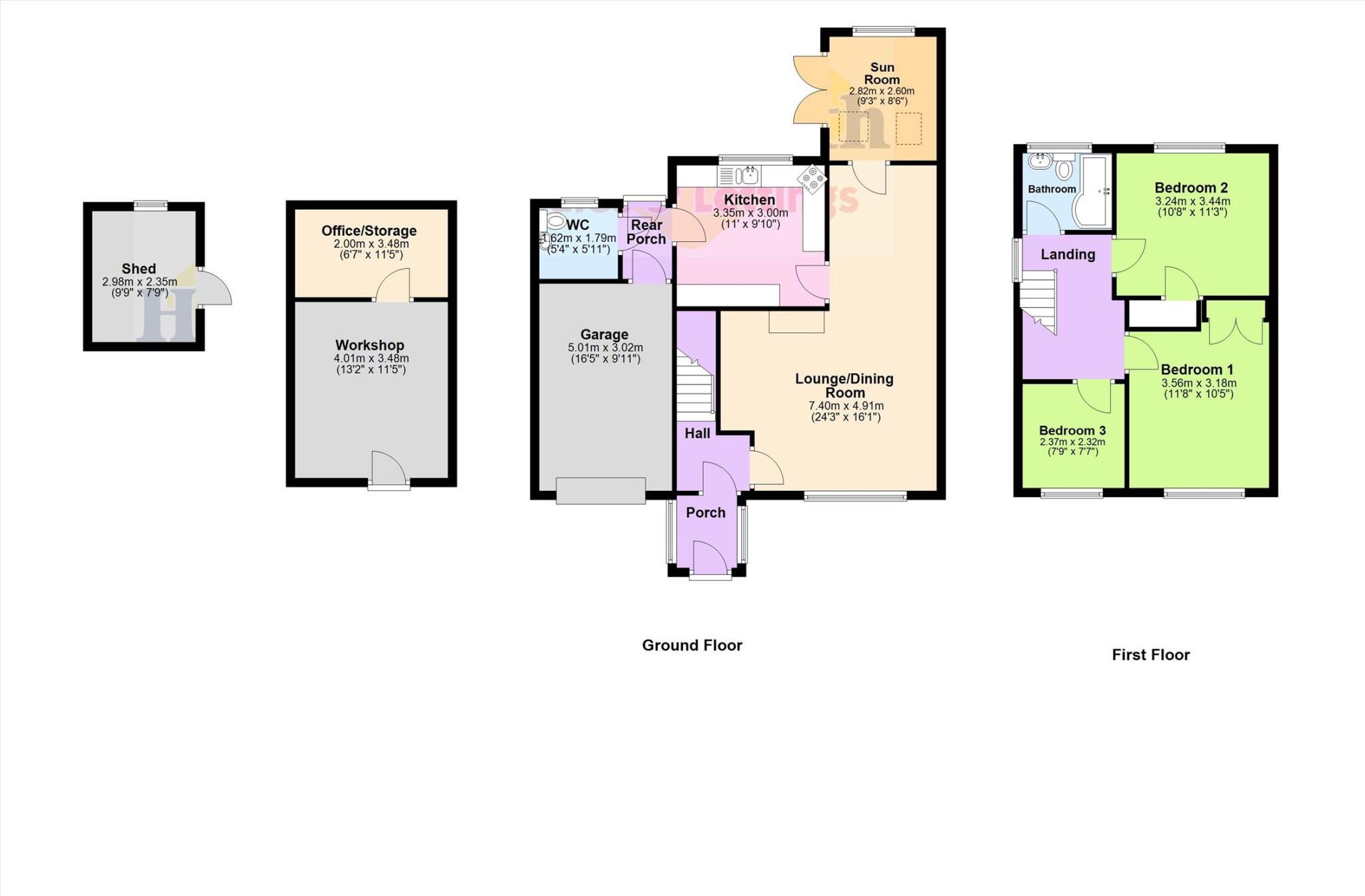 Bowness Road, Millom floorplan