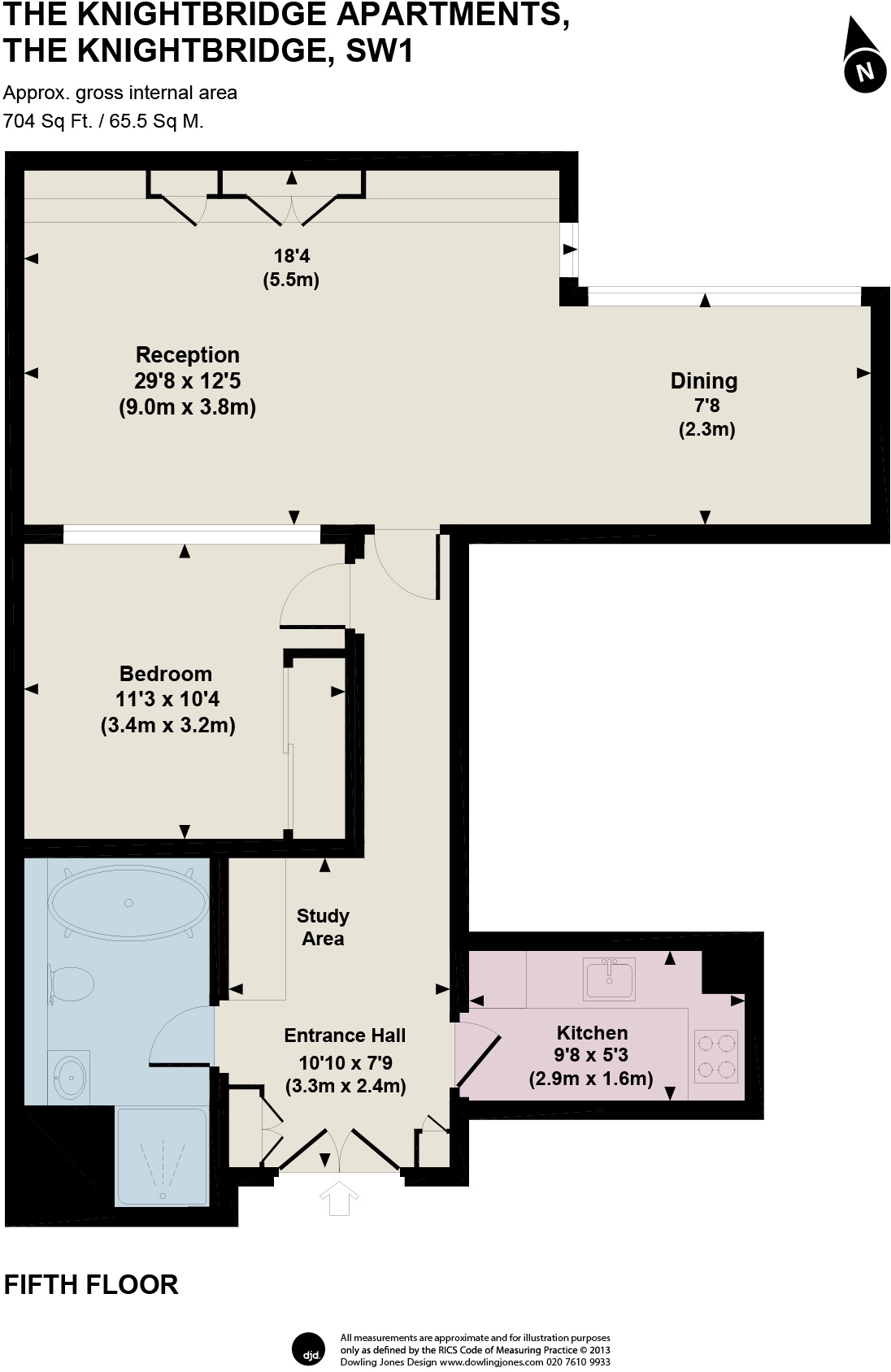 The Knightsbridge Apartments, London, SW7 floorplan