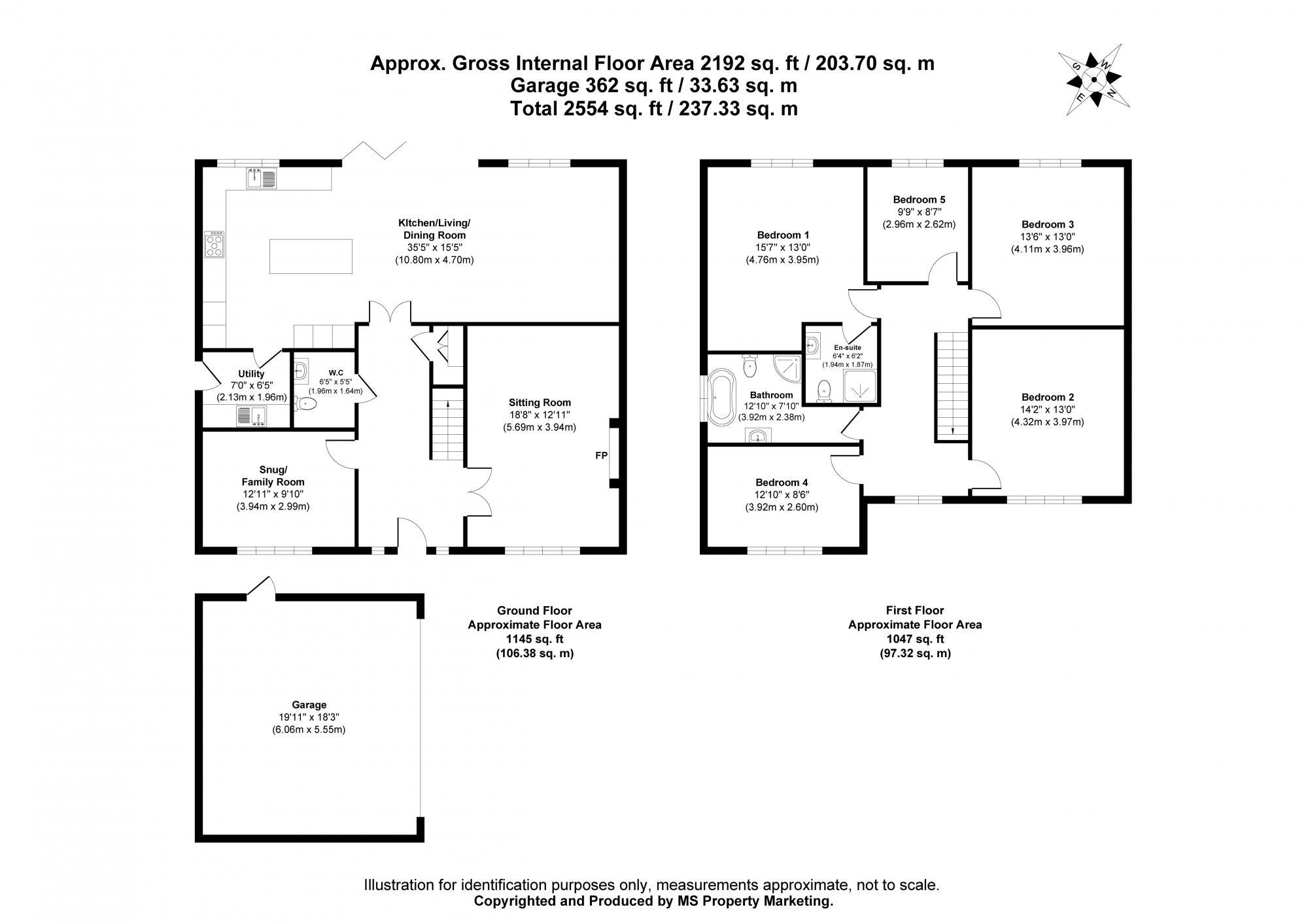 Ings Road, Wilberfoss, York, YO41 5NG floorplan