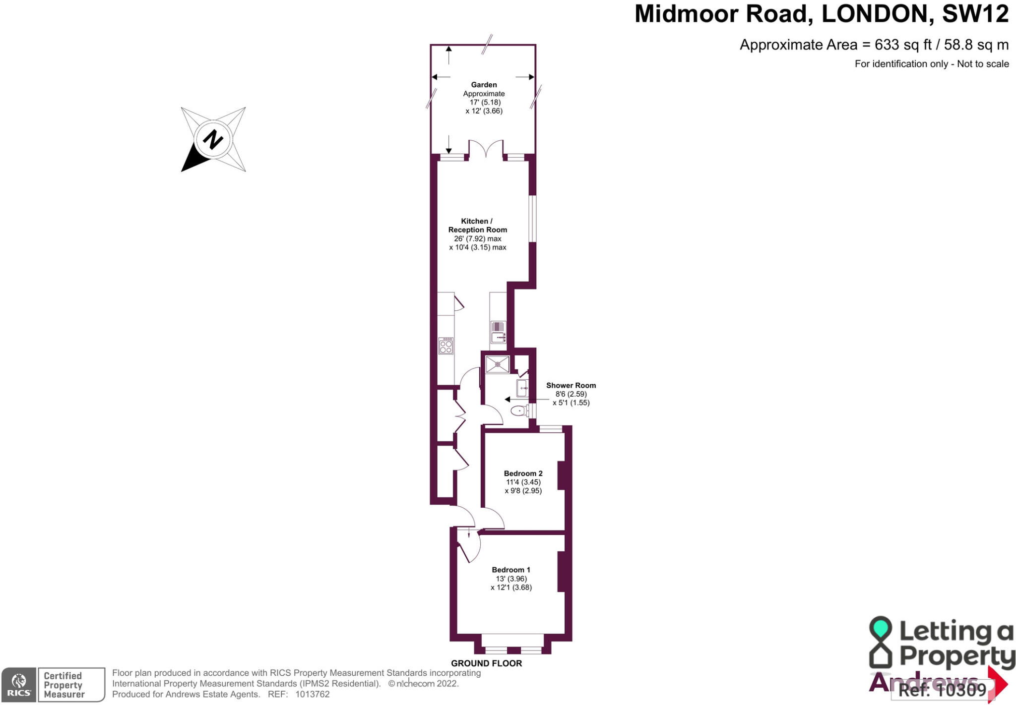 Midmoor Road, London, Greater London, SW12 0EN floorplan