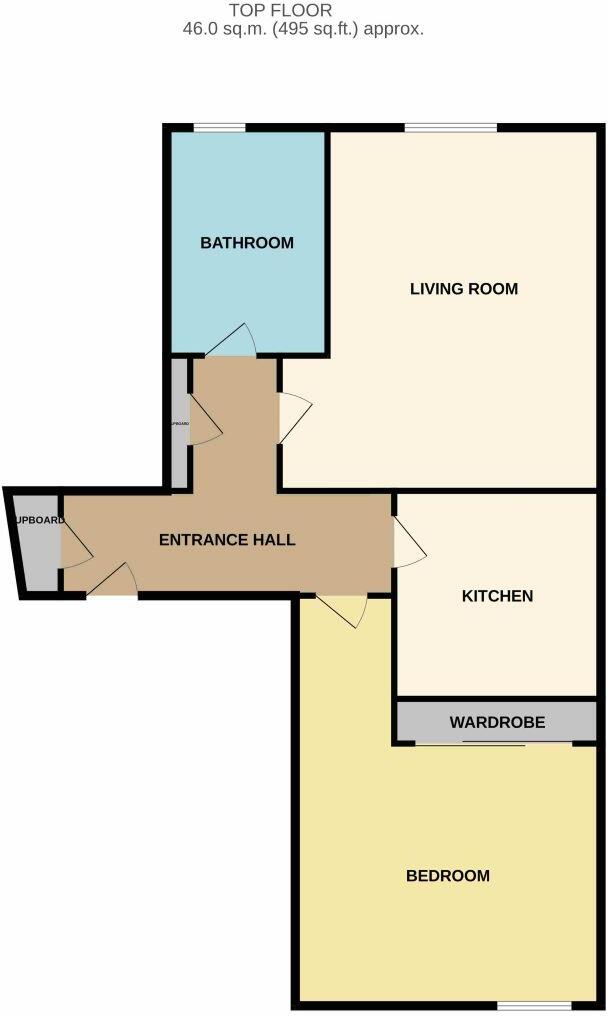 3F1, 3 Peffer Street, Edinburgh, Craigmillar EH16 4BA floorplan