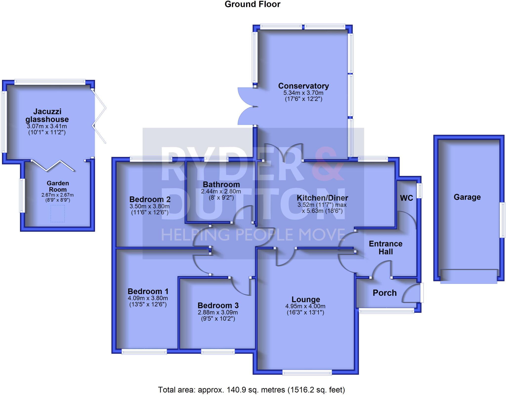 Roundhill Way, Oldham, Greater Manchester, OL4 floorplan
