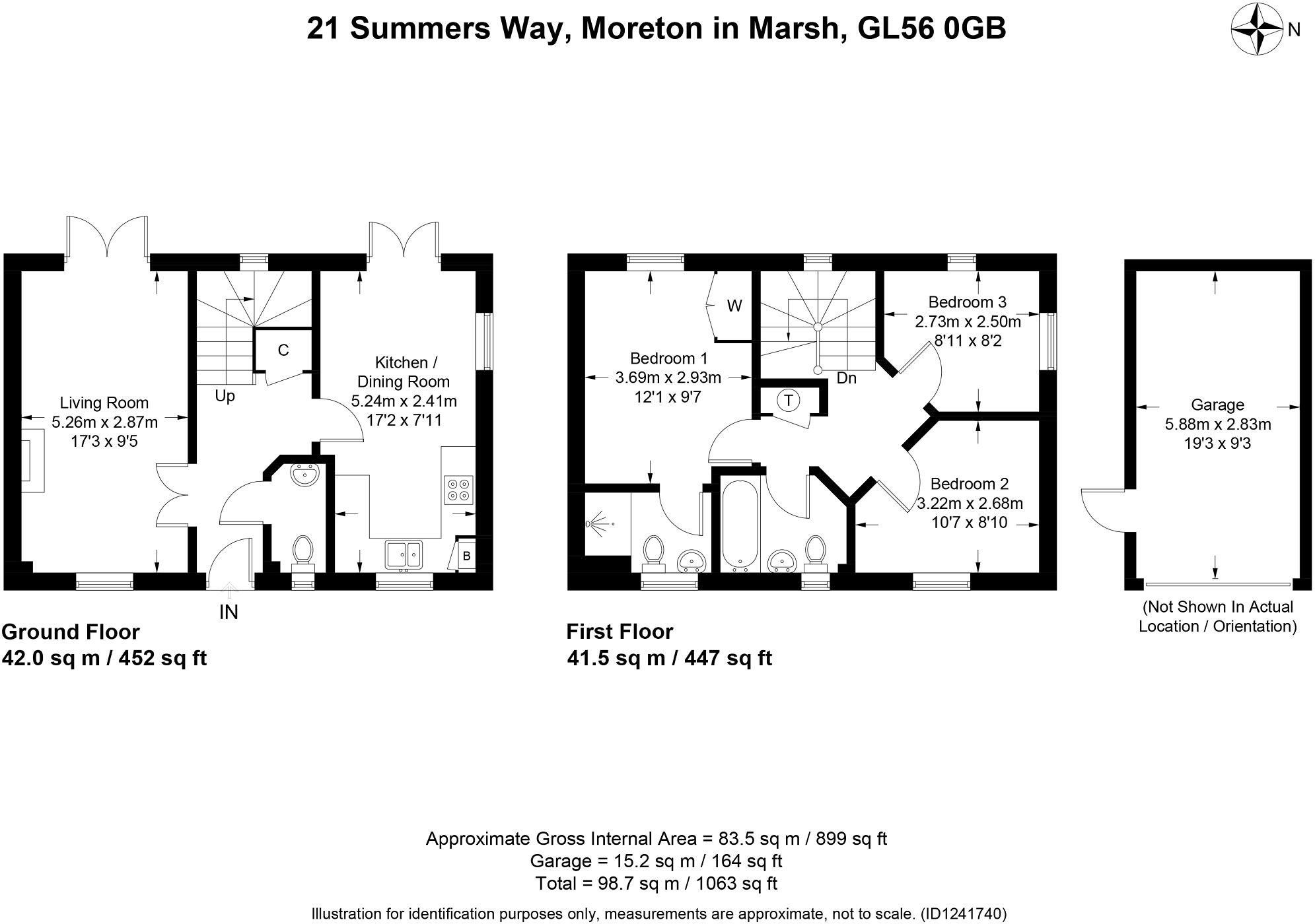 Summers Way, Moreton-in-Marsh, Gloucestershire. GL56 0GB floorplan