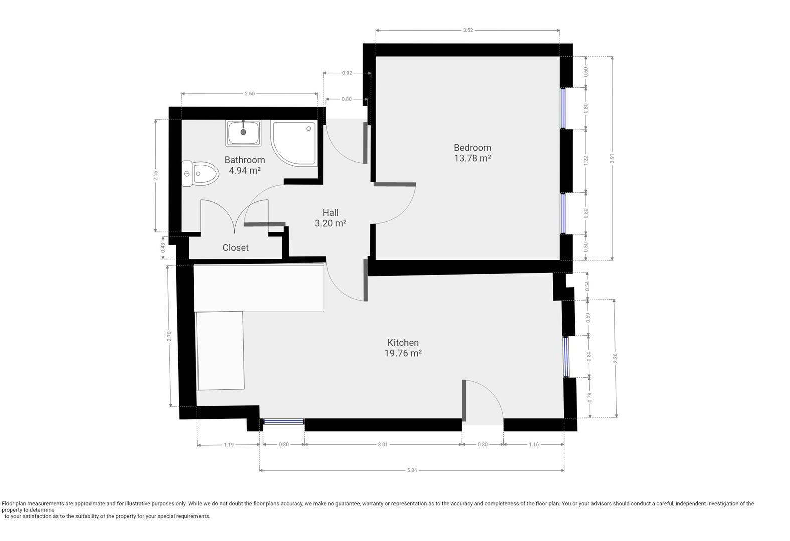 27/28 - Carholme Road - Student Apartment floorplan