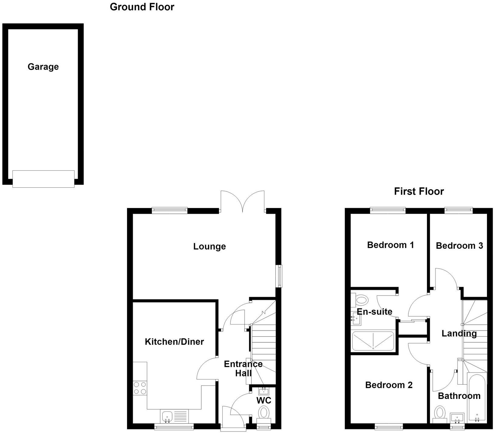 Jersey Drive, Ashby-De-La-Zouch, LE65 floorplan
