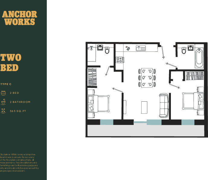 B719, Anchor Works, Dumballs Road, Cardiff(City), CF10 floorplan