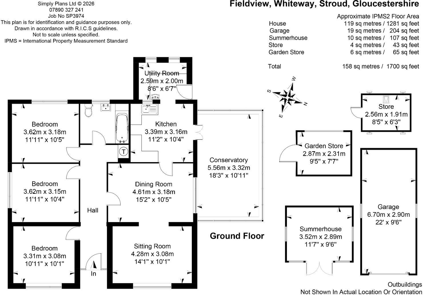 Whiteway, Stroud floorplan