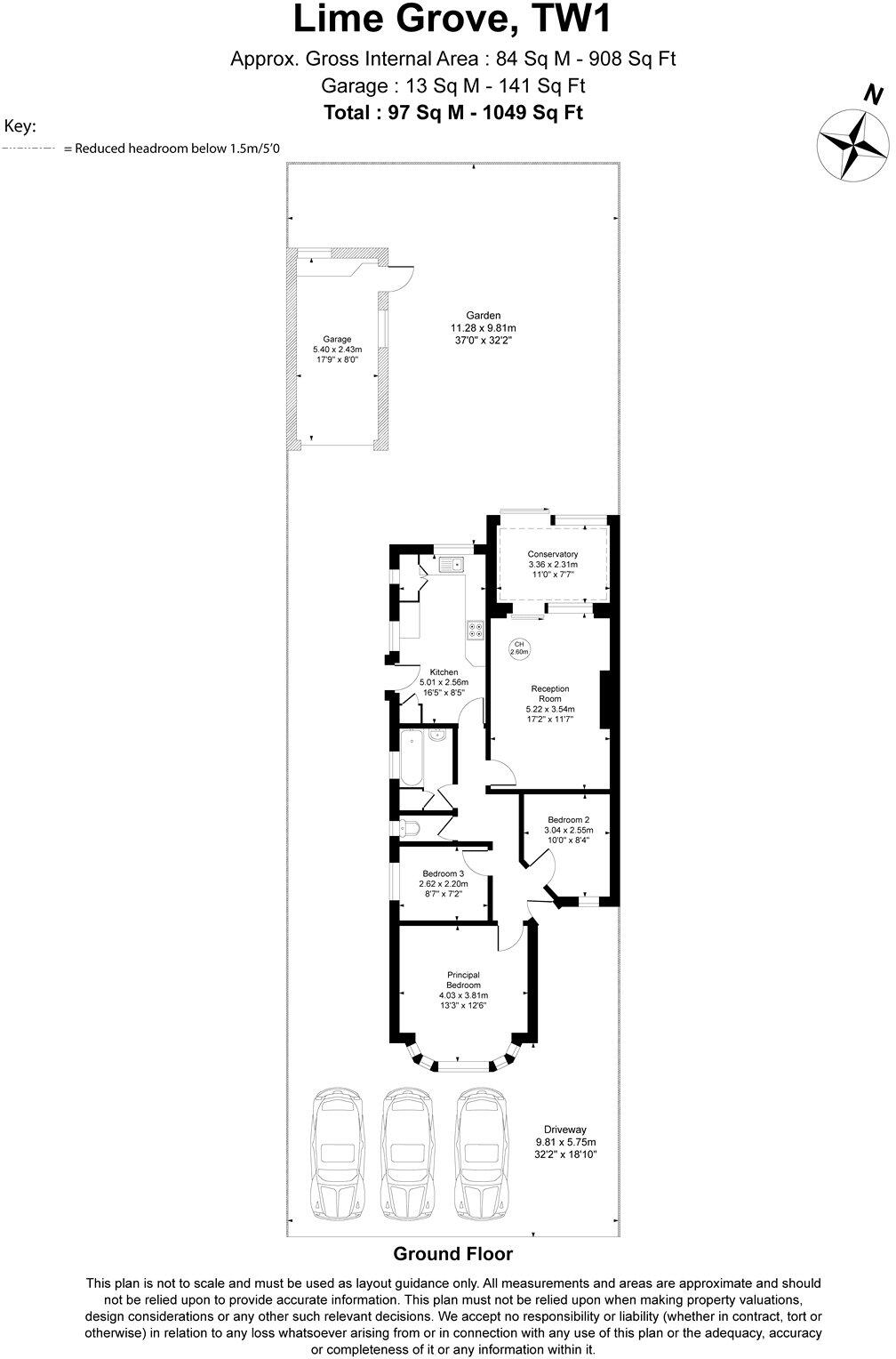 Lime Grove, Twickenham, TW1 floorplan