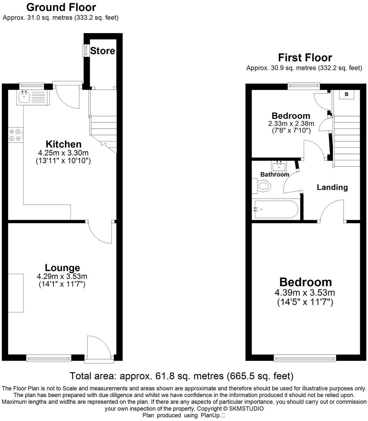High Street, Markyate, AL3 floorplan