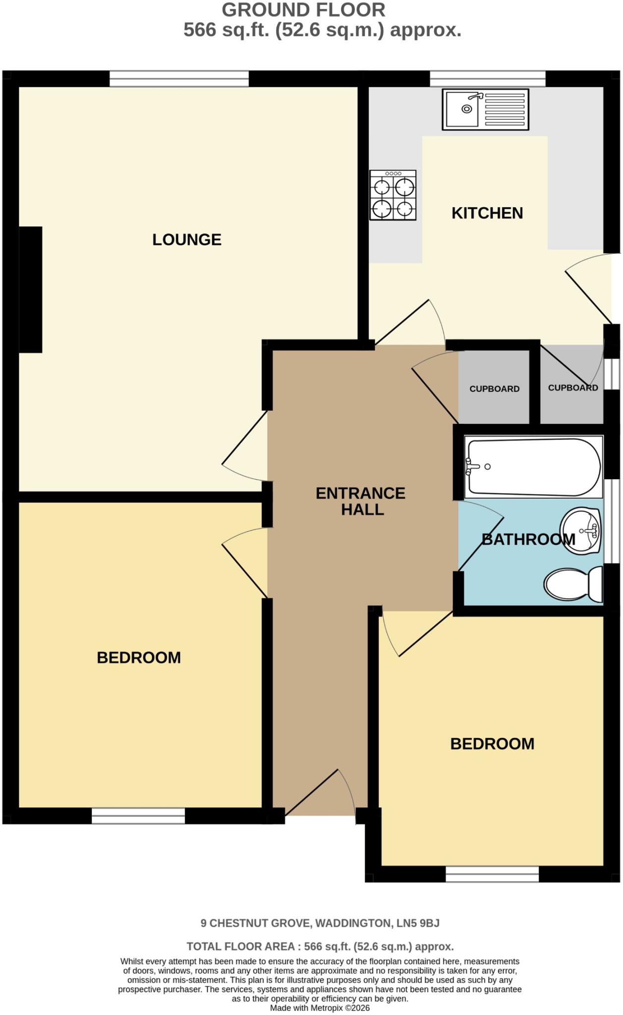 Chestnut Grove, Waddington, LN5 floorplan