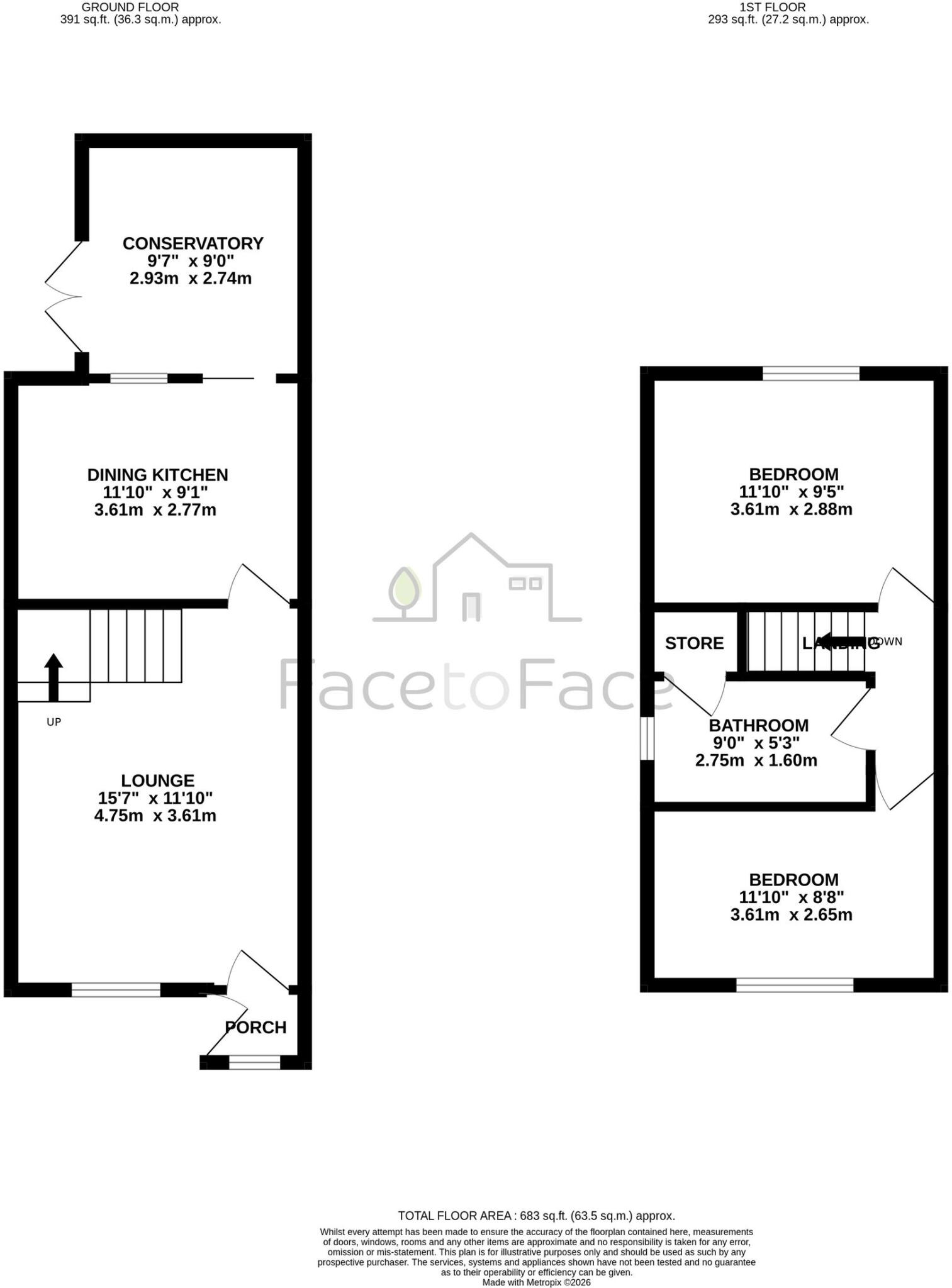 Fearn Dene, Rochdale, OL12 floorplan