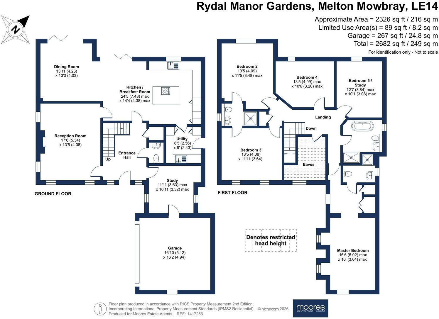 Rydal Manor Gardens, Kirby Lane, Melton Mowbray floorplan