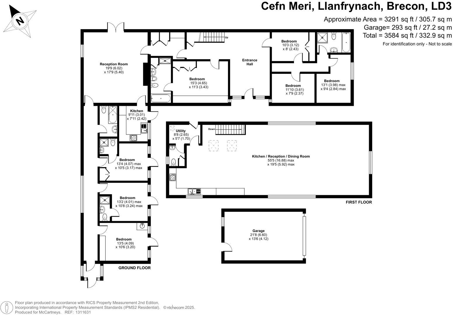 Llanfrynach, Brecon, Powys floorplan